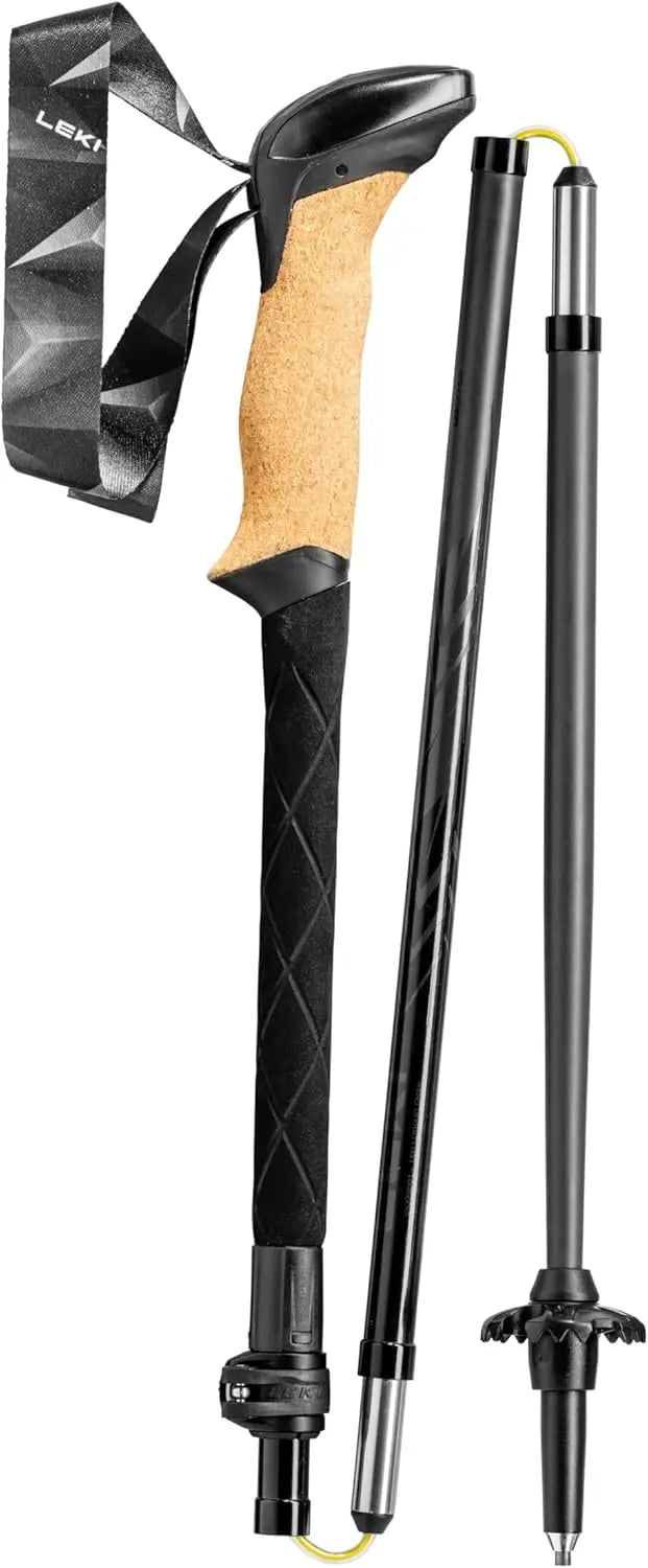 Foldable Carbon Trekking Poles - Lightweight Collapsible Walking Sticks for Hiking