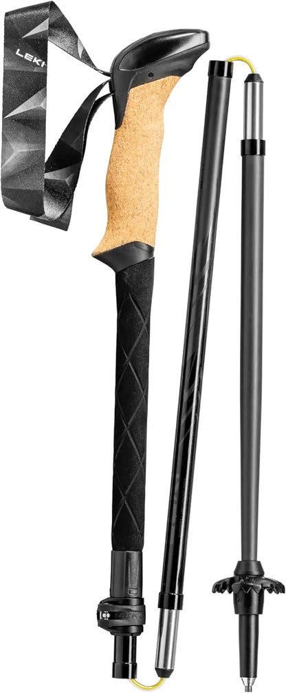 Foldable Carbon Trekking Poles - Lightweight Collapsible Walking Sticks for Hiking