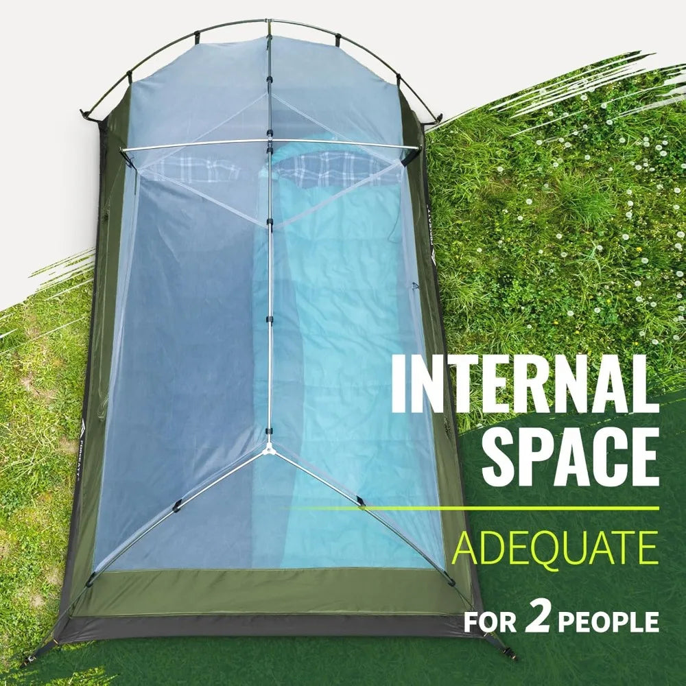 Tent for 2 Person is Waterproof and Windproof ,Lightweight Aluminum Pole Backpacking Tent Can be Set Up Quickly,Great for Hiking