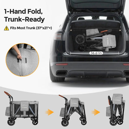 Baby stroller suitable for 2 children, foldable outdoor camping vehicle, shock-absorbing newborn stroller