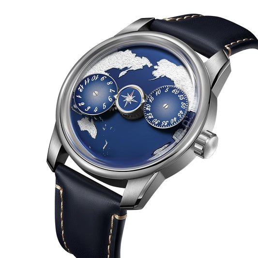 OBLVLO men's mechanical watches, fully automatic classical style business men's watches, men's timepieces, novel men's watches