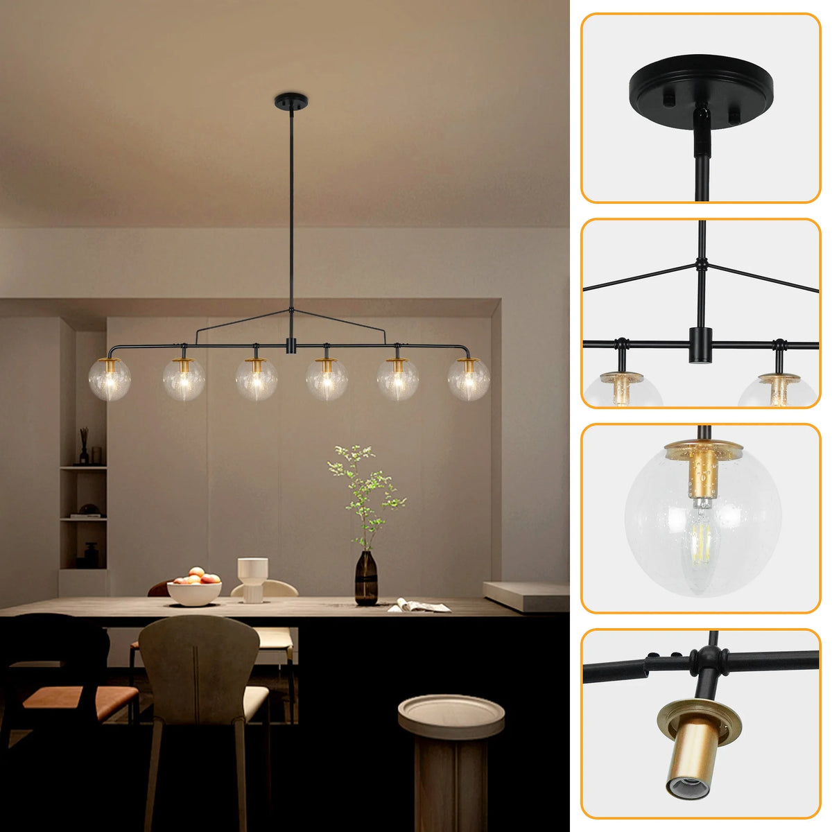 Island Lights for Kitchen Linear Chandelier Kitchen Island  Lighting Light Fixtures Black Chandeliers for Dining Room