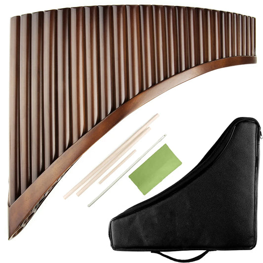 25 Pipes C Key Professional Pan Flute Chinese Traditional Musical Instrument Pan Pipes Easy to Learn