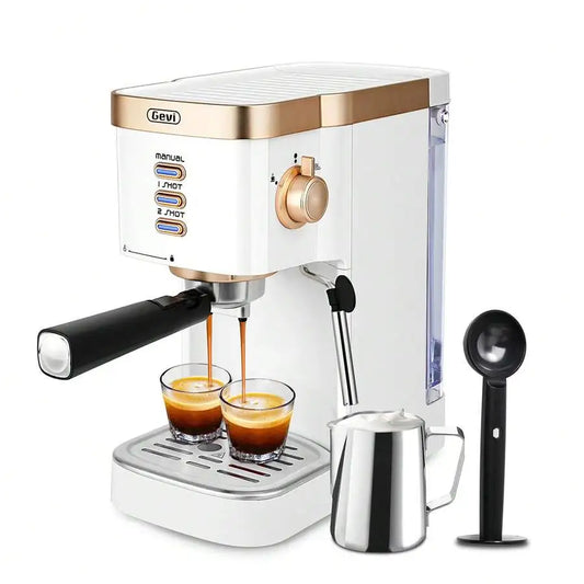 Espresso Machine 20 Bar High Pressure,Compact Espresso Machines With Milk Frother Steam Wand,Cappuccino & Latte Maker
