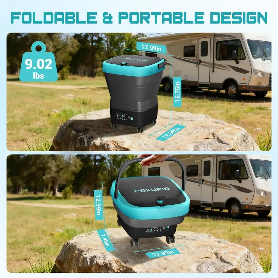 Portable Pressure Washer Cordless, 4.5Gal Tank, 4 Adjustable Pressure Electric Power Washer with 2x5.0Ah Battery amp Quick Charg
