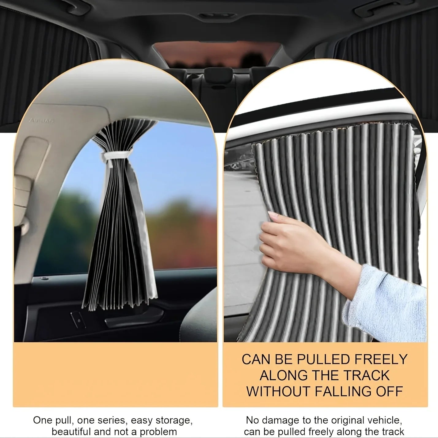 4pcs Car Sunshade Automobile Window Privacy Magnetic Sunshade Sun Protection Heat Insulation Side Sunshade Car Safety Accessor