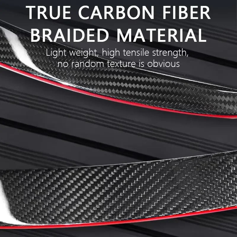 Real Carbon Fiber Spoiler for Tesla Mode Y 2024 - 2020 Accessories Car Rear Trunk Tail Wing Original Spoiler Modification Parts