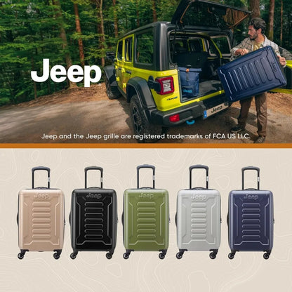 Expandable Hardside Spinner Luggage - Medium Beige, 24 Inch, Checked for Travel Convenience