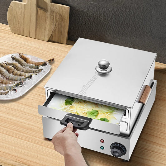 Rice Noodle Rolls Machine Multifunctional Stainless Steel Drawer Type Household Steamer Flour Steamer