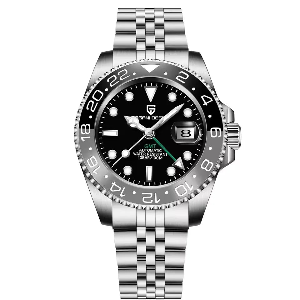 PAGANI DESIGN New V2 40MM GMT Men watch Mechanical Watches Luxury Automatic Watch Men Sapphire waterproof Wrist Watches for men