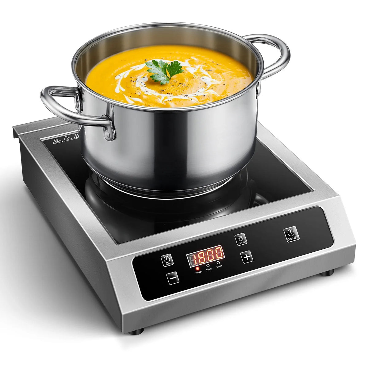 14" 3500W Commercial Induction Burner, Portable Countertop