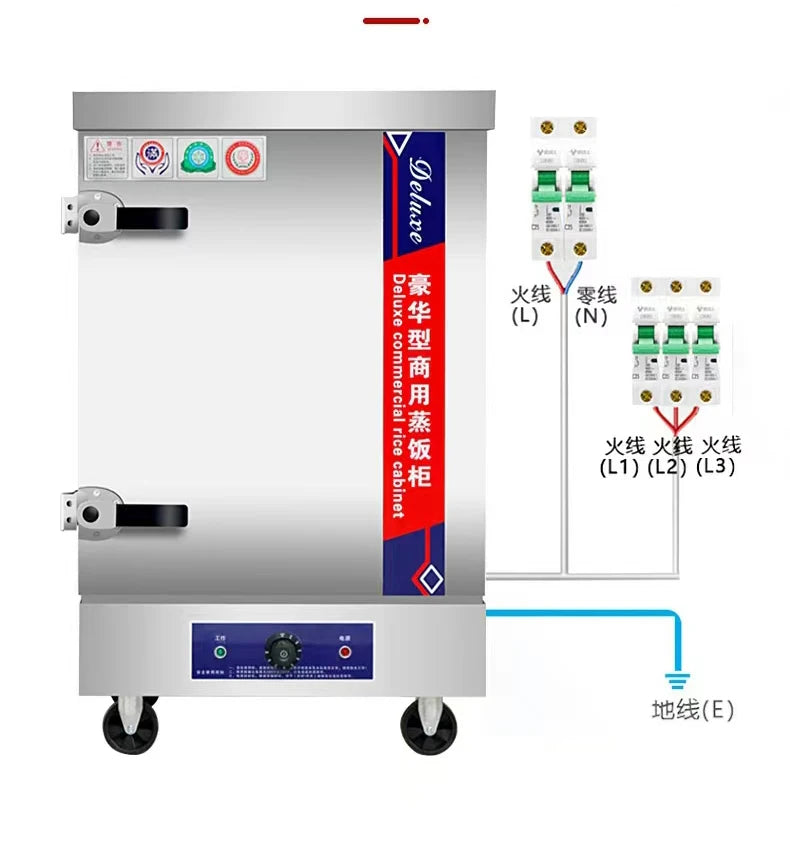 Automatic 8 10 12 24 Tray Steamer Round Noodle Food Gas Electric Momo Bun Dumpling Rice Steaming Machine