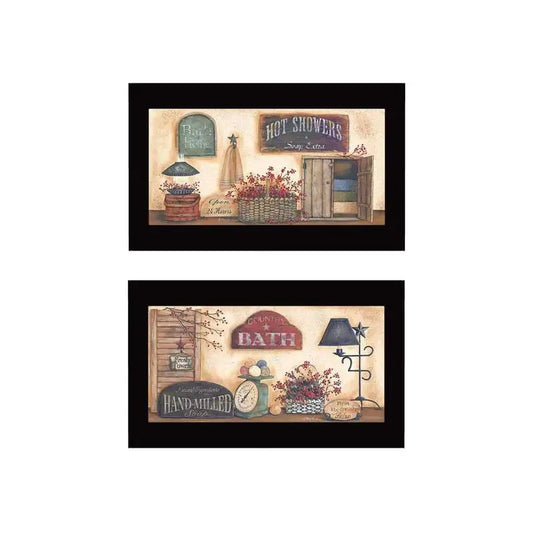 Modern Bath Framed Wall Art Print for Home Decor, Stylish Artwork for Living Room, Bedroom & Farmhouse Decoration by Pam