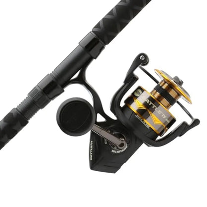 HighPerformance Fishing Combo with Battle IV Spinning Reel and Fishing Rod for Saltwater and Freshwater Angling Ideal for LongD