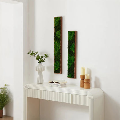 Wall Art,Moss Wall Decor,Rectangle Framed ,Home Decor,Decorations for Living Room,Room Decor Aesthetic,Natural Life Gifts