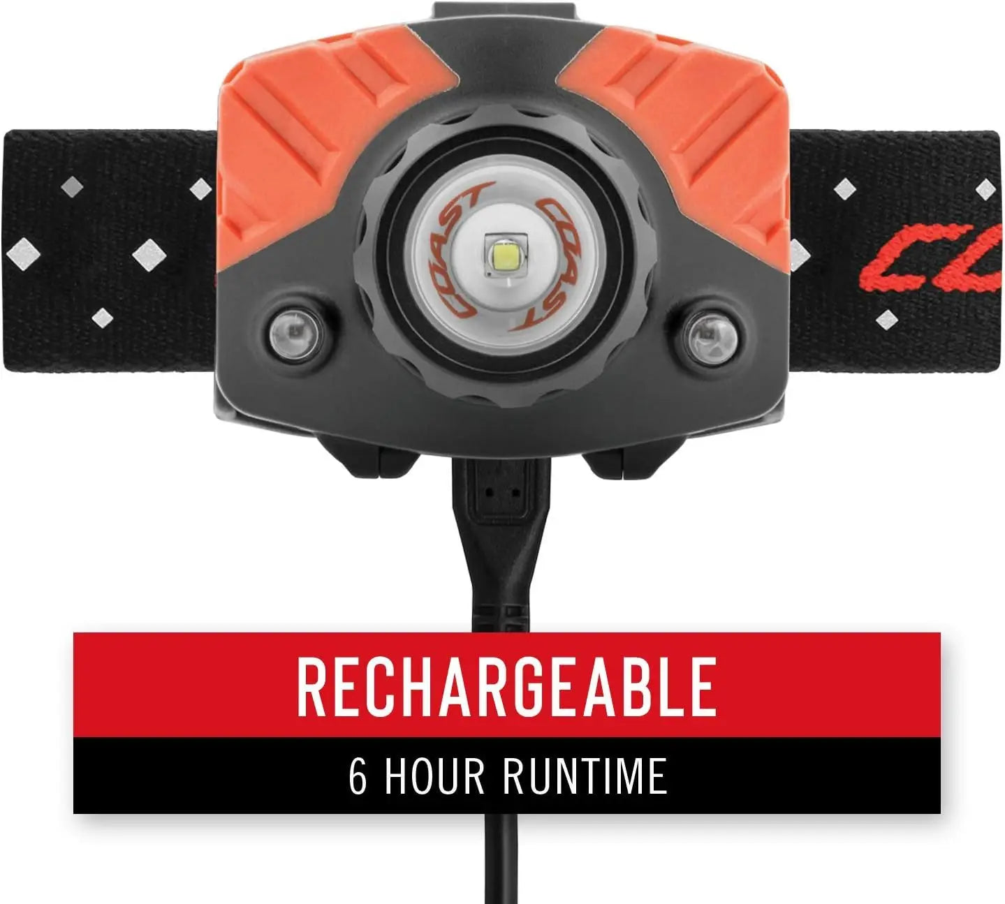 - 20617 FL75R Rechargeable 530 Lumen Dual Color Focusing LED Headlamp, Blue Blue