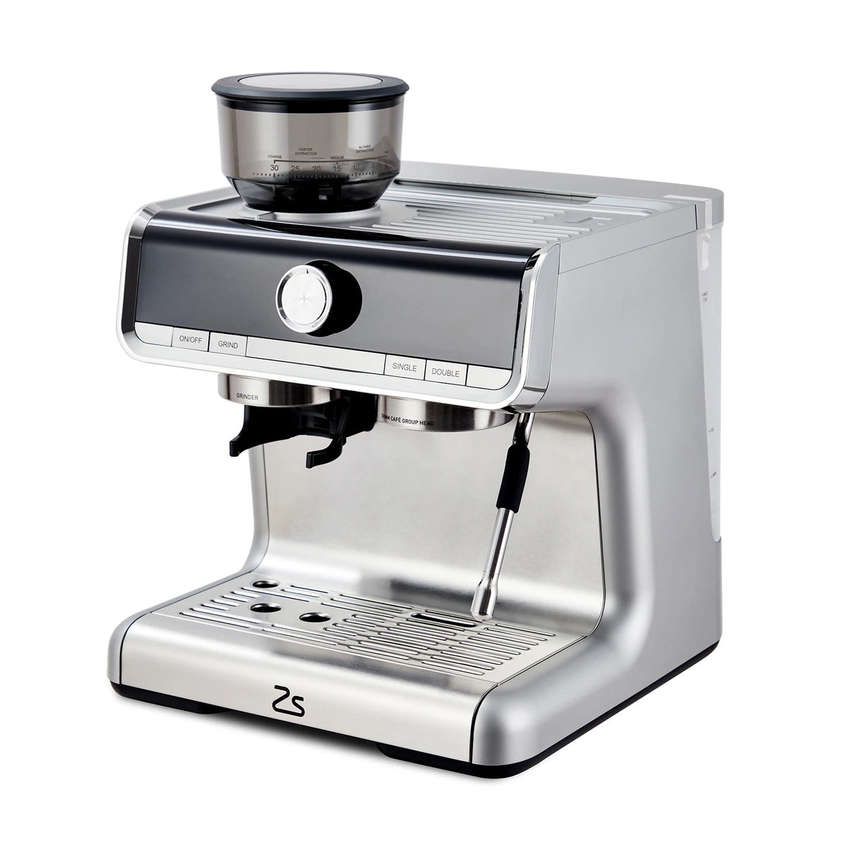 Espresso Machine 20 Bar, Semi Automatic Espresso Maker with Grinder, Stainless Steel, Latte & Cappuccino Espresso Coffee Machine with/Automatic Milk Frother & 95 oz Water Tank for Office