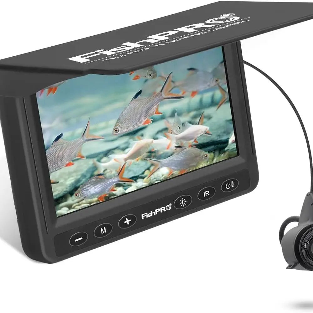 Portable 4.3 Underwater Fishing Cam with 1000 TVL, 65ft Magnetic Spool, IR, USB-C, 5000mAh Battery for Ice & Lake Fishing
