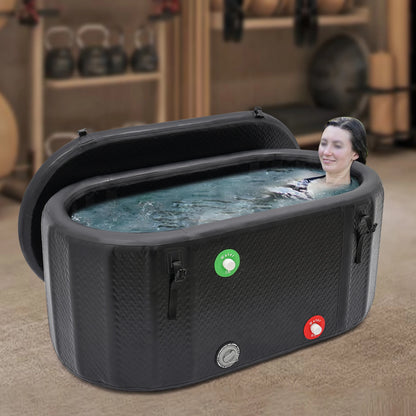 150*80cm Inflatable Ice Bath Tub for Athletes Recovery Portable Cold Plunge Tub Large Capacity 370L with Pump for Muscle Relax