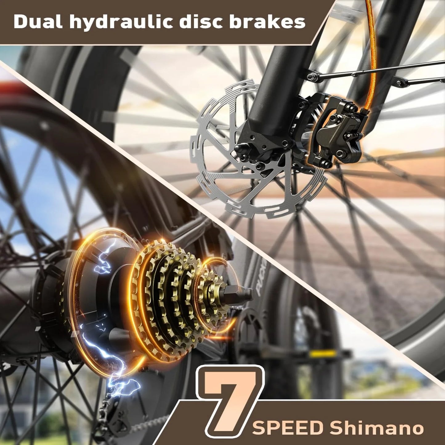 PUCKIPUPPY Mountain Electric Bike 1350W, 48V 30AH Dual Battery Ebike 130 Miles Long Range Full Suspension E bike 26" Fat Tire