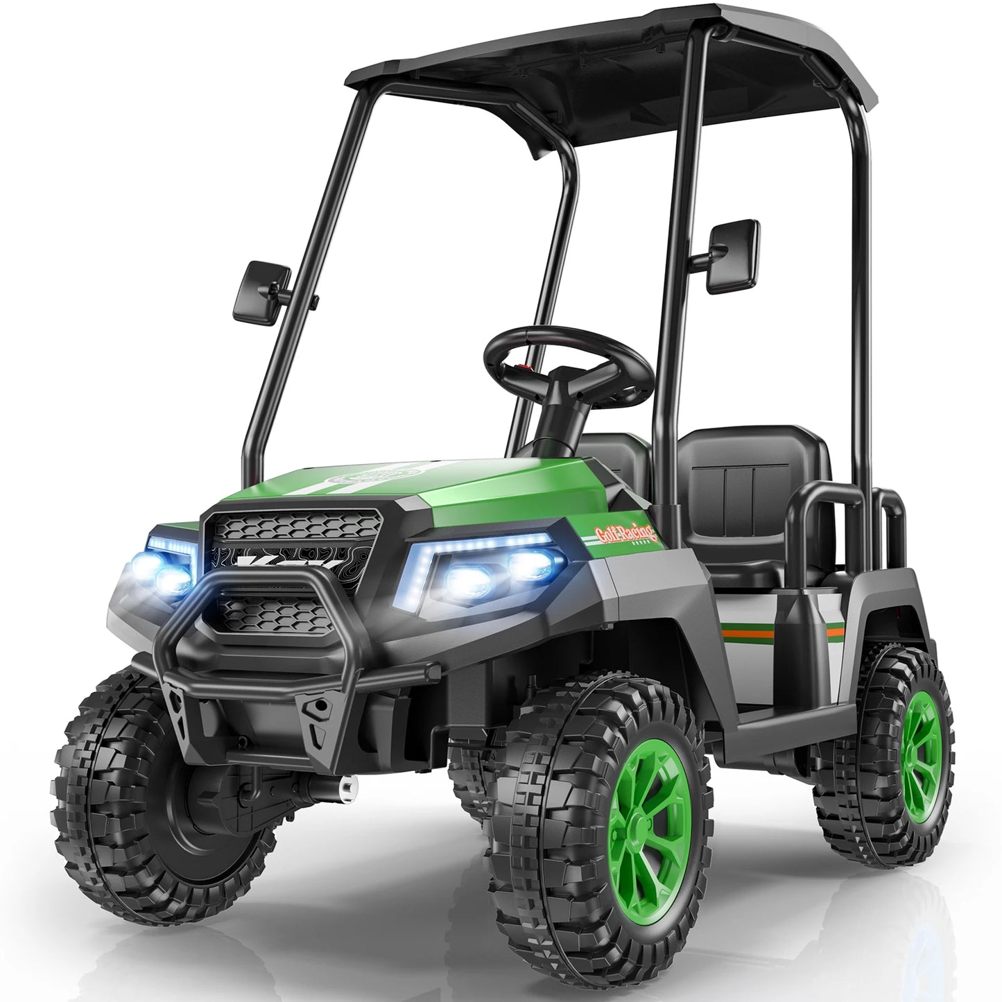 LIGIANT 24V 4-Seater Ride On Golf Cart for Big Kids, 4WD, 264 Lbs Load, Remote, Music, Suspension, Christmas Gift for Kids