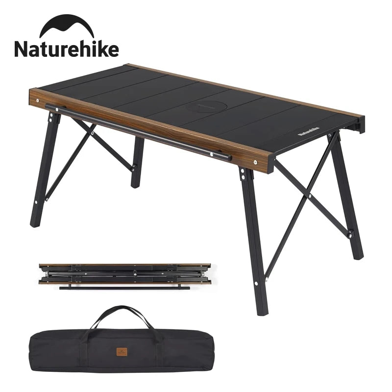 Naturehike IGT Camping Table Multifunctional Portable Aluminum Alloy Outdoor Folding Table with Carry Bag BBQ Picnic Suppiles