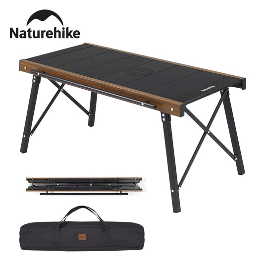 Naturehike IGT Camping Table Multifunctional Portable Aluminum Alloy Outdoor Folding Table with Carry Bag BBQ Picnic Suppiles