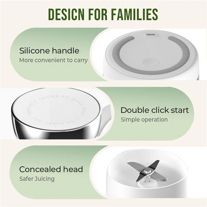 B13C 2X Portable Juice Blender Rechargeable Juicer Cup With Travel Cup And Lid For Making Juice And Smoothies 420ML A