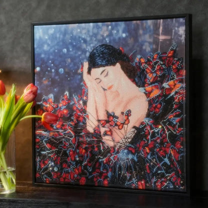 Ballerina in DrDiamond Painting Kits or Adults - Diamond Art Kits a Relaxing Creative Crat Kit with Dotz Gems 20x20