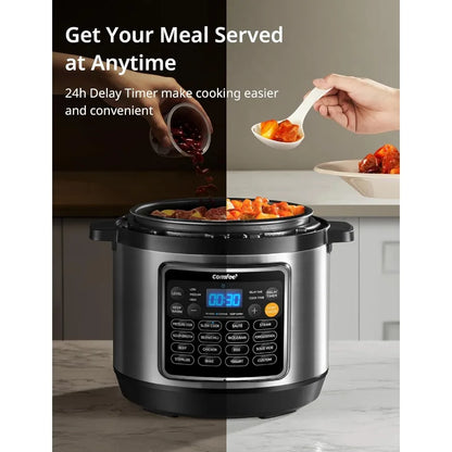 16in1 Electric Pressure Cooker Instant Multi Cooker with NonStick Pot for Home Use: Multifunctional Stainless Steel Cooking Sys