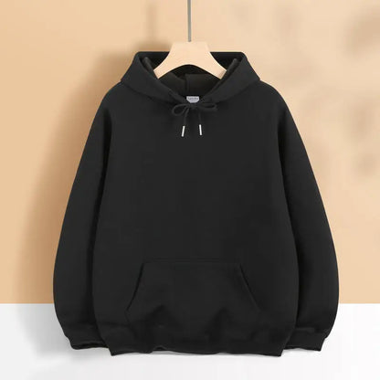 400G Heavy-duty Velvet Autumn and Winter Hooded Sweater Multi-color Solid Color Simple and Thick Sports Hoodie for Men and Women