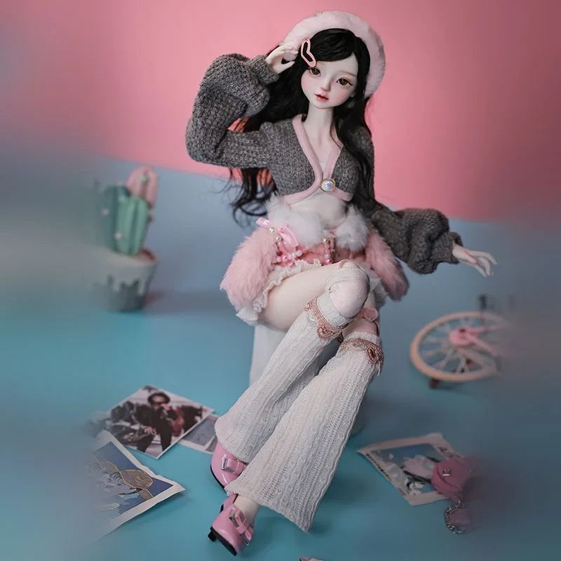 Fair Skin BJD Girl Doll / TPE Soft Body with Metal Skeleton / Articulated Limbs DIY Figure Model (Fantasy Series)