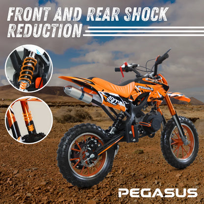 Poweful 2 Stroke Crosscycle 49CC OFF-road Gasoline Motorcycle Racing Dirt Bike Motorbike For Adult&Child