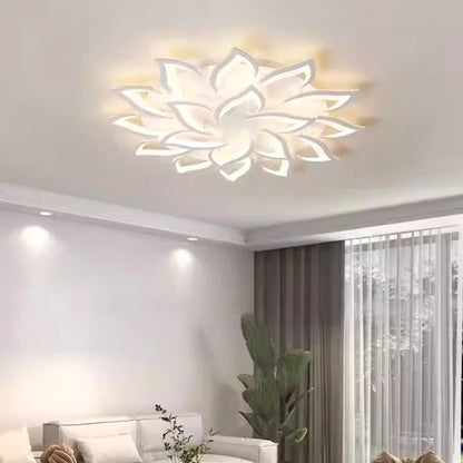 Postmodern Nordic Minimalist LED Ceiling Light Flower Shaped Acrylic Creative Bedroom Living Room Light Home Ceiling Light