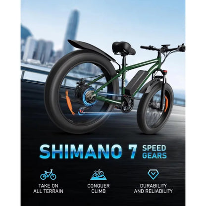 New Electric bicycle 26-inch 1000W 48V 15AH lithium battery electric bike, the first choice for smooth and comfortable travel