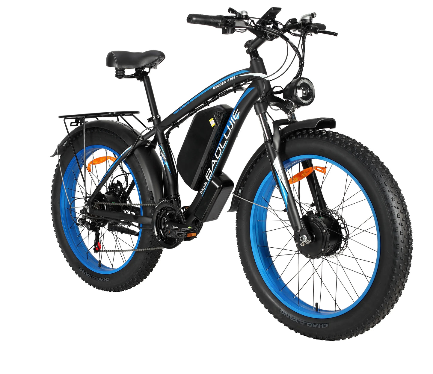 Baolujie DP2602 Electric Bike Off-road Dual Motor 26 Inch MTB Adult Electric Bicycle 48V 20Ah Battery E-bike Fast Shipping
