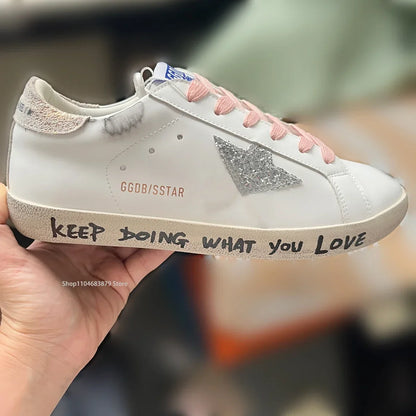 Women's Skateboarding Shoes Old Dirty Star Shoes Classic Versatile Vintage Men's Sneakers Designer Shoes