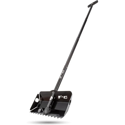 Lightweight Aluminum Sand and Snow Shovel with Extendable Collapsible Handle for Camping and Outdoor Use