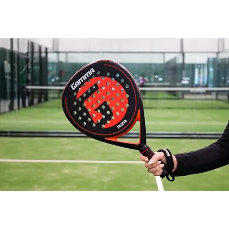 Padel Racket – Teardrop Shape for Power & Control, Microbead Texture for Precision & Spin, Lightweight, Durable Racquet for Begi