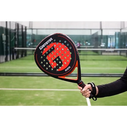 Padel Racket – Teardrop Shape for Power & Control, Microbead Texture for Precision & Spin, Lightweight, Durable Racquet for Begi