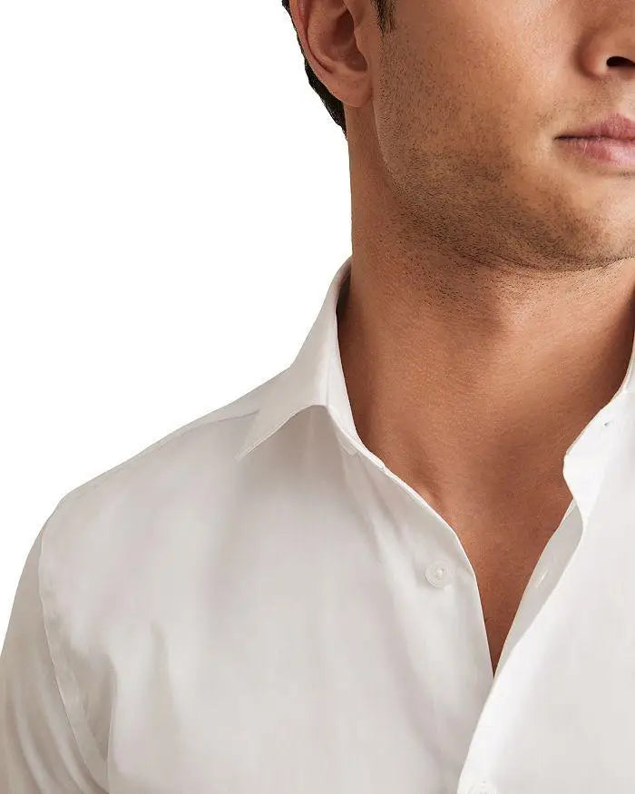 REISS | Remote Regular Fit Satin Cotton Shirt
