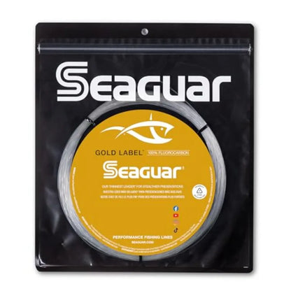 Seaguar Gold Label Big Game 100 Fluorocarbon Fishing Line Leader 25 Yards Multiple Wght Limits Clear