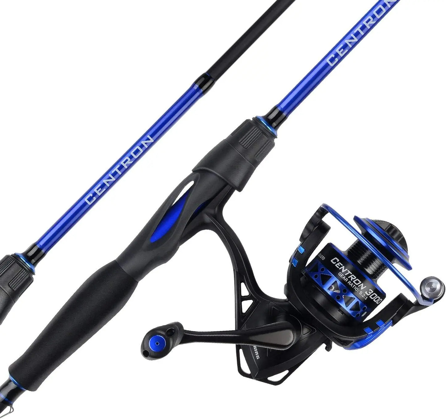 Premium Fishing Rod and Reel Combo, Lightweight IM6 Graphite, Stainless Steel Guides with Ceramic Rings, EVA Handles for Comfort