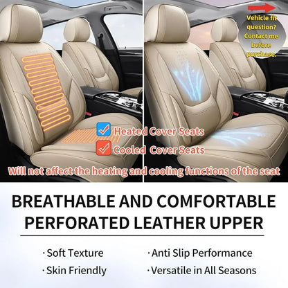 Car Seat Covers Front Pair Set Fit for Most Cars SUV Sedans Trucks Leather Car Seat Cushion Automotive Seat Cover Car Accessorie