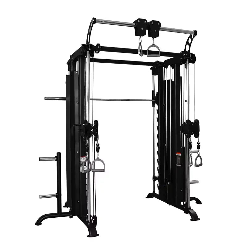 Wholesale Comprehensive Strength Training Squat Rack Gym Equipment Multifunctional Smith Machine in Steel Custom Logo