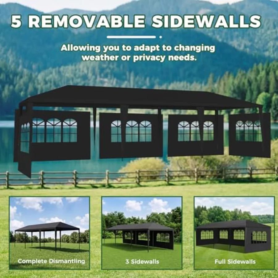 Party Tent with 5 Removable Sidewalls Heavy Duty Outdoor Large Canopy Tents Outside Carpas para Fiestas for Parties Backyard Ev