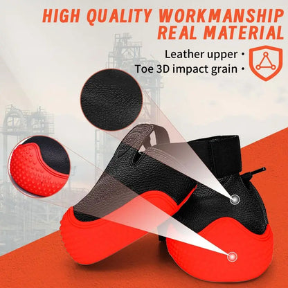 ASTM Certified Slip amp EN 22568 Steel ToeLG07 Resistant Steel Toe Shoe Covers 0.94 SRO AntiSlip Overshoes Waterproof Work Boot