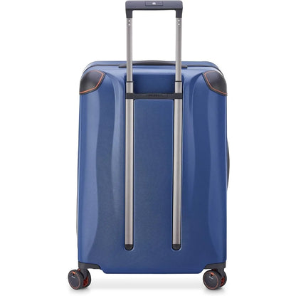 paris cactus pattern hardshell spinner luggage, navy, medium 24 inch