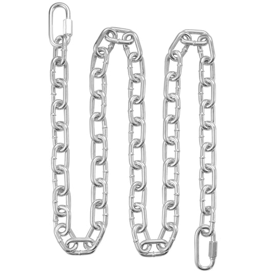 SucceBuy 6ft/92ft Proof Coil Chain 5/16" Zinc Plated Tested Coil Chain with Carbon Steel Link Safe Tow Chain for Towing Hanging