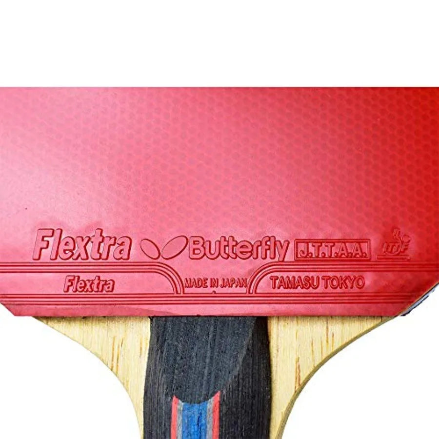 B702FL Shakehand Table Tennis Racket China Series Powerful Carbon Blade and Rubber Combination with Racket Case Recommended for